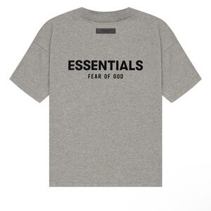 Fear Of God Essentials tee in dark oatmeal